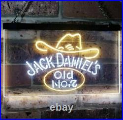 HQ Vintage Jack Daniels No. 7 LED Neon Sign 16 X 12