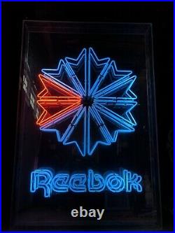 HUGE RARE 80s 90s REEBOK Sneakers Shoes Vintage Store Display Neon Sign Over 5Ft