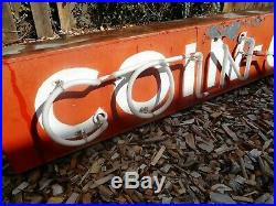 HUGE Vintage Circa 1950 Coin Op Laundry 12' Neon Sign Decor Man Cave She Shed