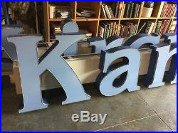 HUGE Vintage KANSAS AIRCRAFT Neon Sign 32' L 31 And 24 Tall Letters Complete