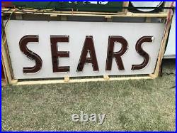HUGE Vintage Sears NEON Sign from Closed Sears Store nice original sign