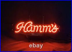 Hamm's Red Neon Light Sign Bar Shop Night Wall Sign Display Vintage Glass 17