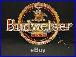 Hard to Find Vintage Budweiser Beer Brewery Neon Sign All Original & Working