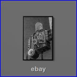 Highsmith A Neon Sign From Hollywood and Vine Los Angeles California Print