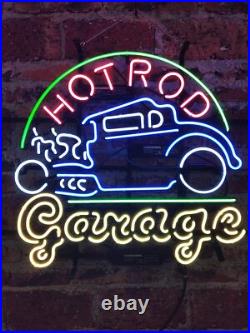 Hot Rod Garage Classic Vintage Old Car 24x20 Neon Sign Light Lamp Vehicle
