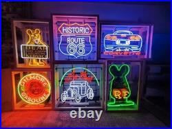 Hot Rod Vintage Car Neon Sign / Classic Cars / Wall Signs Petro Gas & Oil Mens