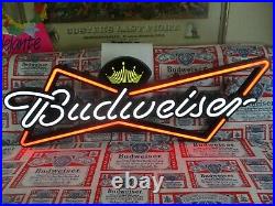 Huge New Vtg 2011 Budweiser Beer Logo In Motion Led Neon Bar Light Pub Sign Wow