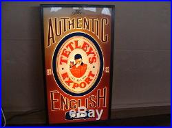 Insegna Birra Tetleys Export English Vintage Sign Tetley's Neon
