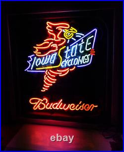 Iowa State Cyclones Wall Decor Bar Neon Sign Light Vintage Handcraft