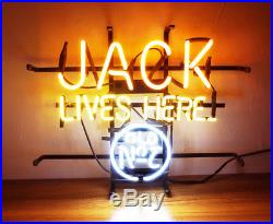 JACK LIVES HERE Bar Pub Neon SIgn Light Man Cave Vintage Patio Bistro Club