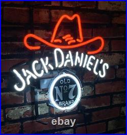 Jack Daniel's Neon Sign Light Vintage Bar Decor Wall Pub Handmade Artwork