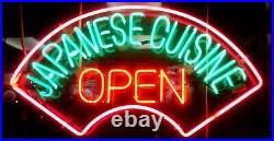 Japanese Cuisine Open Shop Bar Artwork Cave Vintage Neon Sign Light