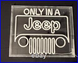 Jeep LED Neon Lighted Sign Man Cave Outdoors
