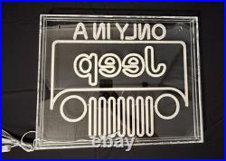 Jeep LED Neon Lighted Sign Man Cave Outdoors