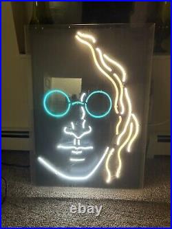 John Lennon Neon Light-Up Sign Vintage