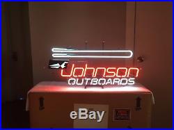 Johnson Outboard Vintage, Rare, NEON sign, NEW in box