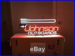 Johnson Outboard Vintage, Rare, NEON sign, NEW in box