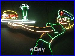 LARGE Vintage 50's style Retro WAITRESS Neon Sign GORGEOUS! / Drive-in / Diner