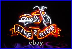 LIVE TO RIDE Motorcycle Vintage Style Neon Sign Light Garage Workshop Decor 19 LIVE TO RIDE Motorcycle Vintage Style Neon Sign Light Garage Workshop Decor 19