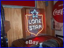 LONE STAR BEER Vintage NEON SIGN^ Excellent Condition UNUSED In Original Box