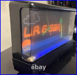 La Gear Vintage 80's Neon Light Clock