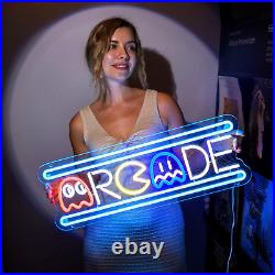 Large Arcade Neon Sign Retro Game Ghost Arcade LED Neon Light Sign Handmade 25'