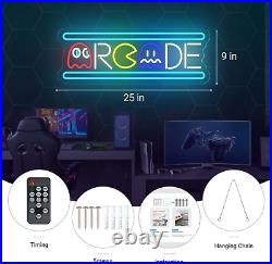 Large Arcade Neon Sign Retro Game Ghost Arcade LED Neon Light Sign Handmade 25'