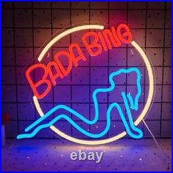 Large Bada Bing Neon Sign Dimmable Bistro Vintage Neon Sign Man Cave Pub Store