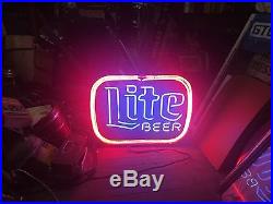 Large LITE BEER. Neon Sign Vintage