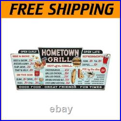 Large Neon Lighted Menu Sign Vintage Kitchen Decor