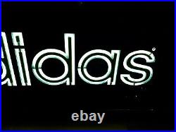 Large Store Adidas Neon Sign. Vintage Electriglas