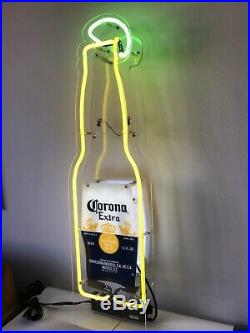 Large Vintage Corona Extra Neon Light Wall Hanging Beer Sign Bar Billiard Lamp