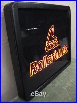 Large Vintage Light Up Rollerblade Sign Electric Skating Dealer Advertising Sign