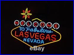 Lasvegas Handmad Vintage Artwork Gift Light Neon Sign Store Open Room Game Beer