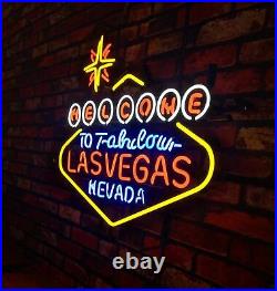 Lasvegas Handmade Vintage Artwork Gift Neon Sign Light Store Open Room Game Beer