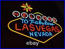 Lasvegas Nevada Neon Sign Light Beer Vintage Style Gift Custom Pub Store 24x20