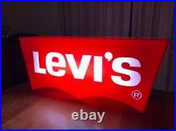 Levi's 100V Sale Neon Sign Display OLD Red object collection Goods Japan Vintage