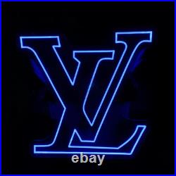 Louis-vuitton Logo Flex Neon Sign 20x20 Light Display Vintage Bar Wall Decor