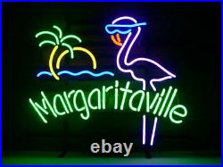 Margartaville Flamingo Handmade Neon Beer Sign Vintage Decor Neon Light 17