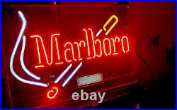 Marlboro Cigarettes Philip Morris Vintage Neon Advertising Sign With Surgeon Gen