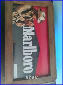 Marlboro Man Cowboy Vintage Neon Bar Light Sign Advertising Cigarette Display