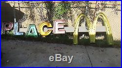 Mcdonalds Vintage Play Place Multi-colored Neon Sign 16' X 4' Logo Golden Arches