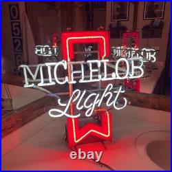 Michelob Light Everbrite Neon Sign 24 x 24 Vintage