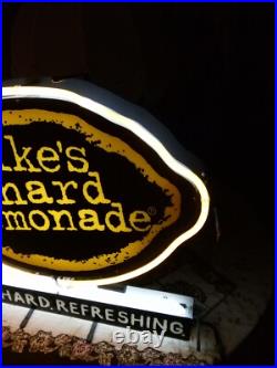 Mikes Hard Lemonade Cold Hard Refreshing Vintage Beer Sign Bar Neon Light 20x23