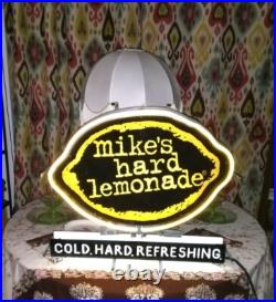 Mikes Hard Lemonade Cold Hard Refreshing Vintage Beer Sign Bar Neon Light 20x23