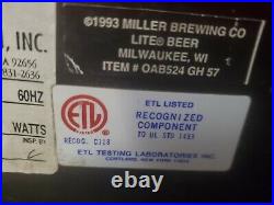 Miller Genuine Draft Baseball Neon sign mlb rare vintage beer bar 1993 mancave