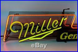 Miller Genuine Draft Neon Sign Light Guitar Vintage Excellent Condition