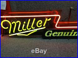 Miller Genuine Draft RARE VINTAGE Rock N Roll Guitar NEON sign! WORKS