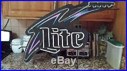 Miller Lite BEER Electric Guitar Vintage Neon Sign