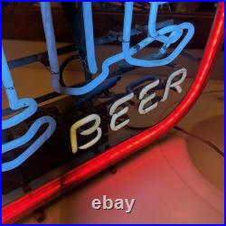 Miller Lite Beer Neon Sign Everbrite 26 x 21 Vintage